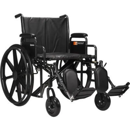DYNAREX Dynarex DynaRide Wheelchair, Elevating Legrest & Detachable Desk Arm, 22inW Seat 10233